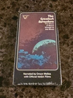 BRAND NEW Greatest Adventure Man's Voyage To The Moon (VHS;1983) RARE Sealed OOP Foto 1 de 4