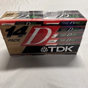 NEW VTG Lot -14 TDK D90 High Output Normal Position Cassette Blank Tapes Type I - Picture 1 of 6