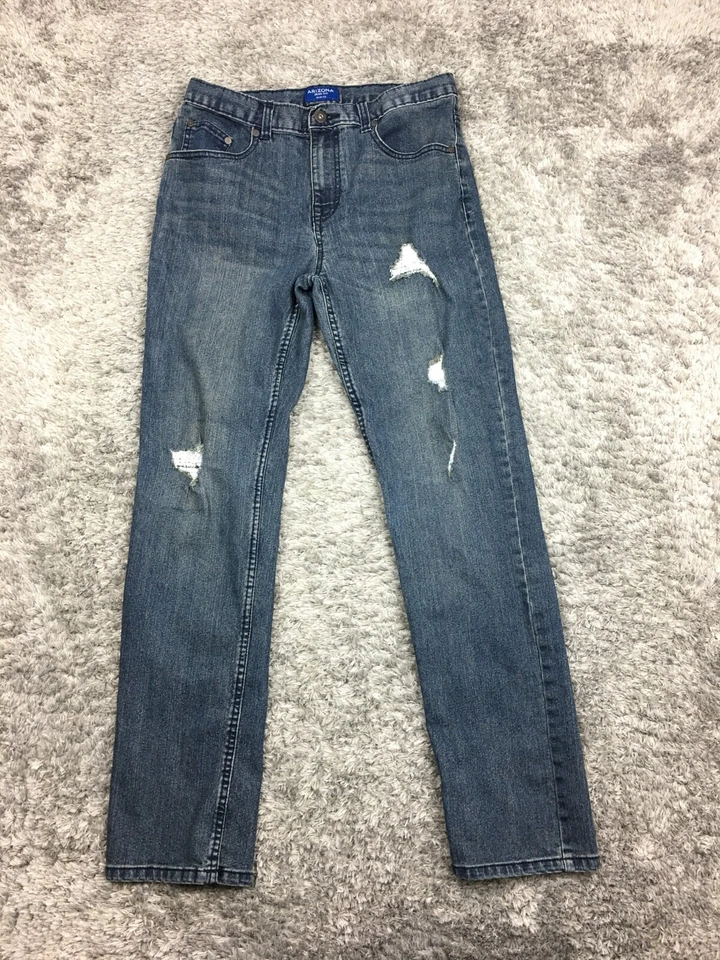 Arizona Jean Co Slim Fit Boys Jeans Size 20 Blue Denim Straight Leg - Image 1 of 4