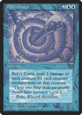 MTG Baki's Curse NM Homelands HML English Reserved List Magic Gathering card - Image 1 of 3