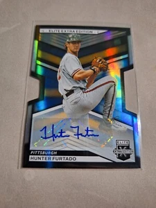 2023 ELITE EXTRA EDITION DIE-CUT AUTO SP#50 HUNTER FURTADO RC PITTSBURGH PIRATES - Picture 1 of 2
