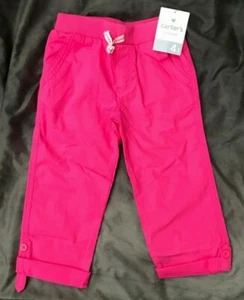 NWT Carter's Girls Pants Size 4 kids Pink Lightweight  - Picture 1 of 6