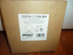 White Ceiling Fixture W/ Frost Diffuser And Motion Sensor - Picture 1 of 8