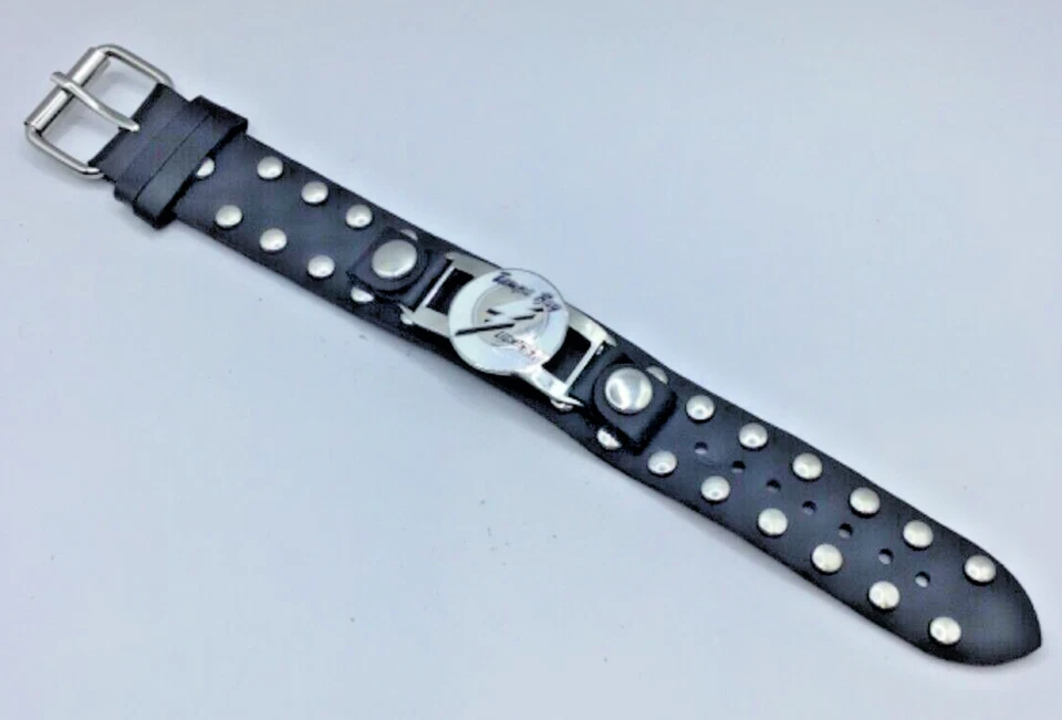 Tampa Bay Lightning team logo faux leather buckled wristband bracelet NIP - Image 1 of 1