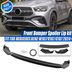 Front Bumper Splitter Lip For Mercedes Benz GLE Class W167 Coupe V167 C167 2024+ - Picture 1 of 13