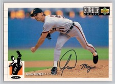 1994 COLLECTOR'S CHOICE #213 JAMIE MOYER SILVER SIGNATURE BALTIMORE ORIOLES