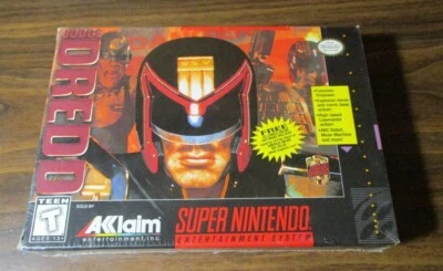 JUDGE DREDD (Super Nintendo SNES 1995) Acclaim V-Seam Sealed NOS NEW - Image 1 of 4