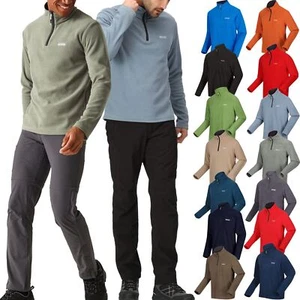 Regatta Thompson Insulated Base Layer Micro Fleece Light Half Zip Jumper Jacket - Picture 1 of 16