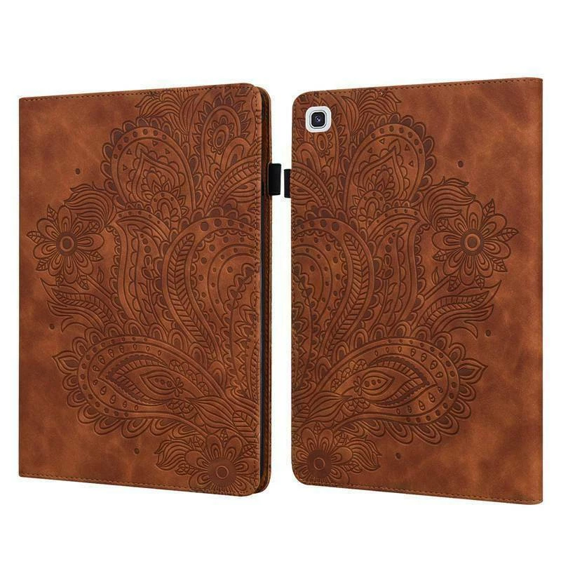 Capa estojo suporte carteira couro tablet para Galaxy Tab A9 A8 A7 S10 S9 FE S8 S7 - Imagem 1 de 4