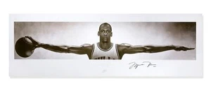 Michael Jordan Autographed 76x28 Photo "Wings" Nike Poster Chicago Bulls UDA - Picture 1 of 3