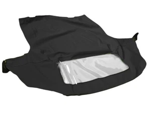 Fits: Geo Metro 1991-1993 Soft Top & Window Made From Black Haartz German - Picture 1 of 4