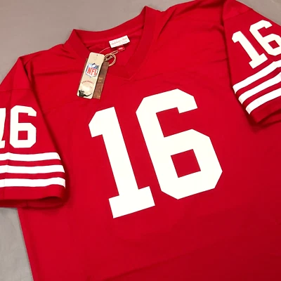 Новая футболка Mitchell & Ness Joe Montana San Francisco 49ers SEWN Legacy 2XL 160 долл. США - Изображение 1 из 4
