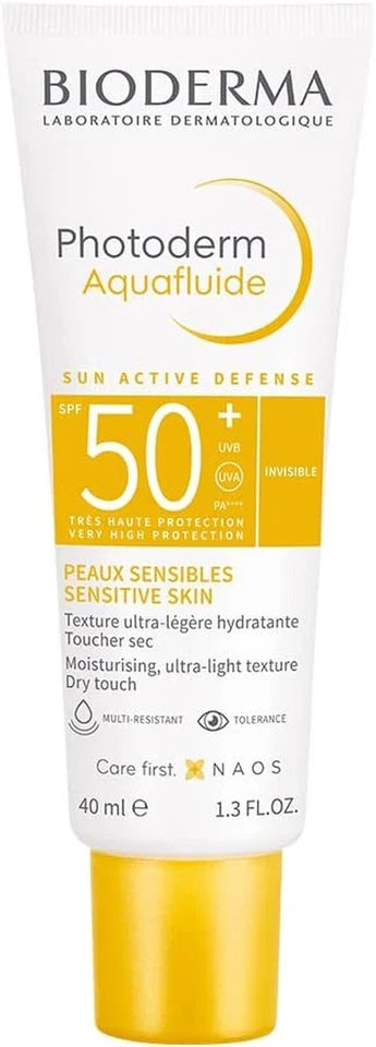 Bioderma Photoderm Aquafluide SPF 50+ Daily Face Sunscreen NEW, MINOR BOX DAMAGE - Image 1 of 1