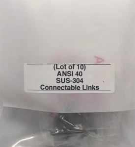 (Posten von 10) ANSI 40 SUS-304 anschließbare Links - Bild 1 von 4