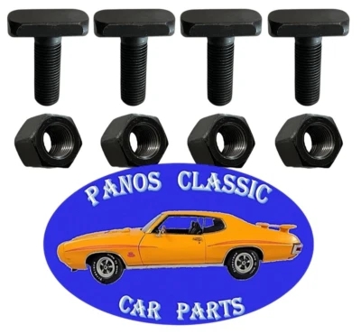 Leaf Spring T-Bolts & Nuts Camaro Firebird 1967-1981 7/16"-20 x 1-1/4" 4pcs #573 - Image 1 of 4