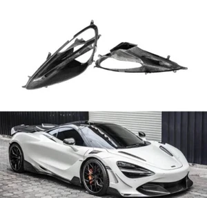 für Mclaren 720S Scheinwerfer Rahmen Carbon Kohlefaser Schwarz Neu Abdeckung - Bild 1 von 3