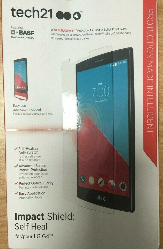 Brand New Original Tech21 Impact Shield Self Heal Screen Protector for LG G4 -! - Image 1 of 1