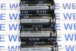 20Stück 470/16 470uF 16V Elko axial Siemens 30x12mm - Bild 1 von 2