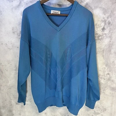 Винтажный Titleist коллекции вязаный свитер мужской средний длинным рукавом гольф синий E5 - Изображение 1 из 4