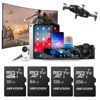 HIKVISION Mikro-SD mit Adapter Speicherkarte 16GB 32GB 64GB 128GB 256GB Class10 Speicher