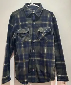 Freedom Foundry Hemd Herren M schwarz grün Knopfleiste Freizeit Langarm Flanell - Bild 1 von 5