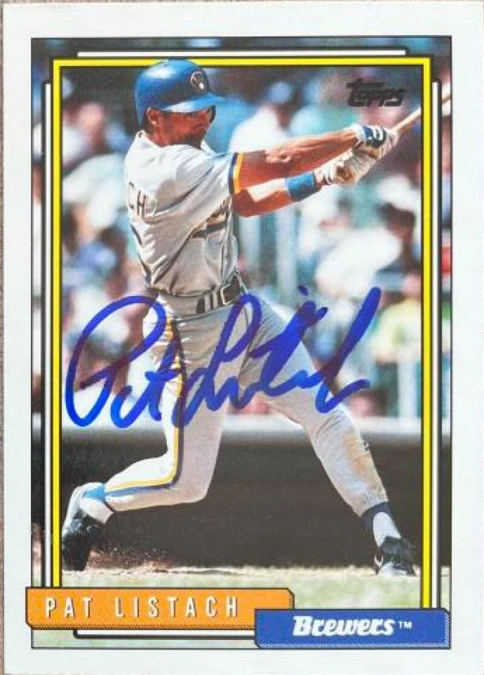 Topps autografiado por Pat Listach 1992 negociado #65T  Foto 1 de 1