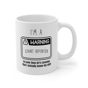 Court Reporter novelty mug birthday present for Court Reporter gift for friend - Picture 1 of 3