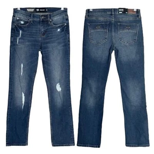 Tilly’s RSQ Vintage Flex Distressed Dark Wash Super Skinny Jeabs Girls 14 NWT - Picture 1 of 11