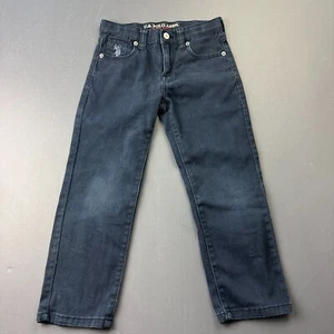 U.S. Polo Assn. Jeans Girls  5 Dark Wash Straight Leg Stretch Denim Casual Retro - Picture 1 of 11