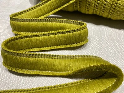 Garniture de coussin textile à pompons franges de coton largeur 30 mm - vert ... - Photo 1/3