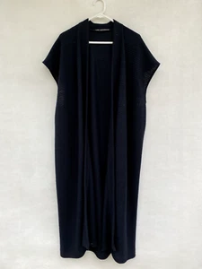 🔹 Womens Turet Knuefermann NZ Wool Blend Longline Cardigan Coatigan One Size - Picture 1 of 4