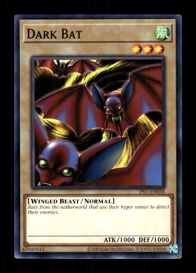 YuGiOh PSV-EN058 Dark Bat C NM/MT Pharaoh's Servant - Image 1 of 1