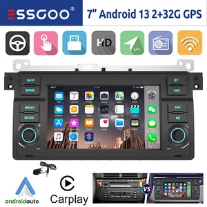 32G Android 13 Apple Carplay Autoradio GPS WiFi Für BMW 3er E46 M3 Rover 75 MGZT - Bild 1 von 14