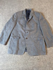 Lauren Ralph Lauren Men's Silk/Wool Blend Blazer Sz 44L Gray Classic Two Button - Picture 1 of 14