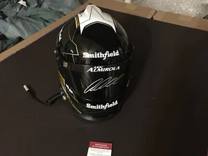 Aric Almirola Autographed Full Size Replica Smithfield Helmet - PA Witnessed - Picture 1 of 8