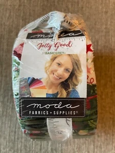 Quilt Fabric 1 Jelly Roll new in package Pattern Jolly Good by Basic Grey for Mo - Picture 1 of 2
