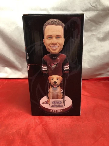 Arizona Phoenix Coyotes Max Domi with dog SGA Bobblehead Feb. 10, 2018 Cover