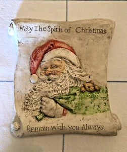 Hen-Feathers Accents Santa Claus The Spirit of Christmas Tile/Wall Plaque - Picture 1 of 3