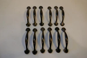 12 Vintage Stil 3" CC Bronze mit Ölschliff Schrank Schublade fester Bügel Ziehgriff - Bild 1 von 3
