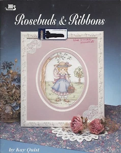 ROSEBUDS & RIBBONS ~ KAY QUIST painting - Picture 1 of 1