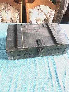 alte Munitionskiste RGD Aufbewahrungskiste Militärkiste Munitionsbox Holzkiste - Bild 1 von 12