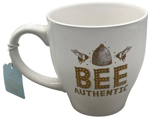 Taza de abeja colección miel 24 fl oz artículos esenciales para el hogar abeja imagen auténtica LEER - Imagen 1 de 6