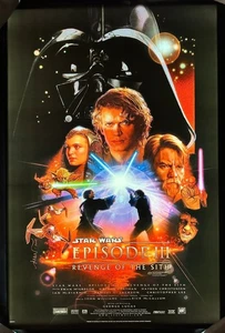 PÓSTER ORIGINAL DE LA PELÍCULA AUSTRALIANA DE LA VENGANZA DE LOS SITH 2005 STAR WARS EPISODIO III - Imagen 1 de 7
