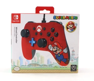 Nintendo Switch Mario Wired Controller PowerA New Sealed - Picture 1 of 5