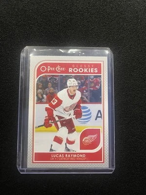 2021-22 Upper Deck Series 2 - O-Pee-Chee Glossy Rookies Lucas Raymond #R-13 (RC) - Image 1 of 2