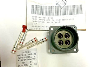 J-TECH Steckverbinder MS3400D24-22P, NSN 5935-01-284-1445, Nos. - Bild 1 von 2