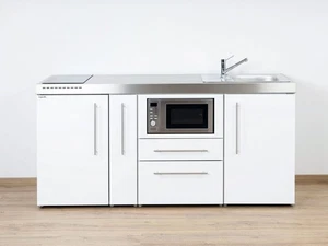 Stengel Miniküche MPM 180A,KMG   mit Kühlschrank, Mikrowelle,Glaskeramikkochfeld - Bild 1 von 5
