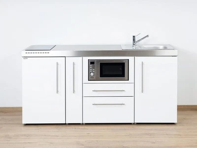 Stengel Miniküche MPM 180A,KMG   mit Kühlschrank, Mikrowelle,Glaskeramikkochfeld - Bild 1 von 4