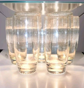 Vintage Highball Glasses Set of 4 (+1) Mid Century Skinny Heavy Waffle Bottom - Picture 1 of 24