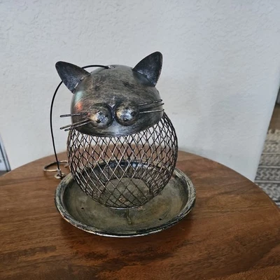 Alimentador de pássaros para gatos suspenso para pátios ao ar livre gramado árvores de jardim - Imagem 1 de 4